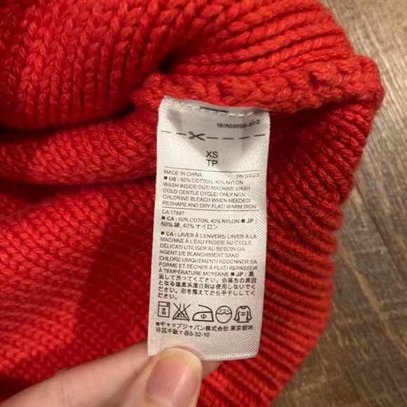 Banana Republic Orange Knit Sweater XS - Picture 2 of 5